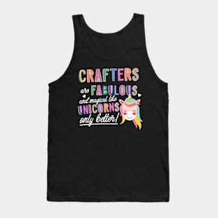 Crafters are like Unicorns Gift Idea Tank Top